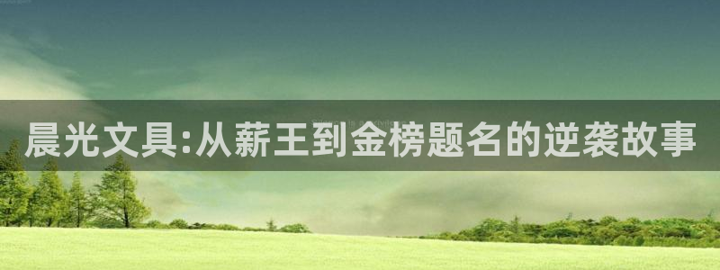 天顺娱乐分943994：晨光文具:从薪王