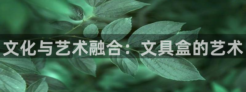 天顺娱乐彩票电话：文化与艺术融合：文具盒