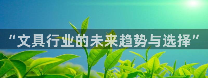 天顺娱乐主管着：“文具行业的未来趋势与选